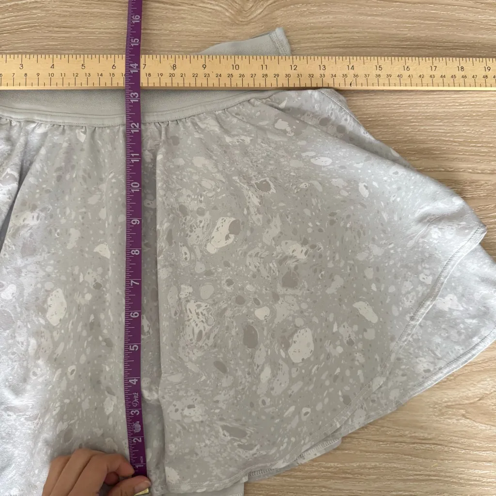 Lululemon 4 Court Rival High Rise Skort Terrazzo Marble Grey Pickleball Tennis - Image 7