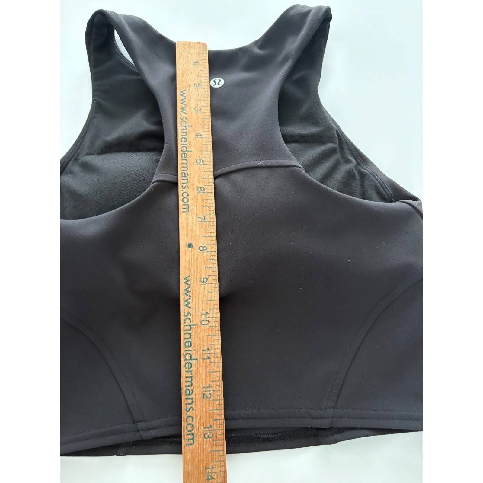Lululemon Wunder Train Black Racer Back Tank Top Built In Bra Size 4 - Image 8