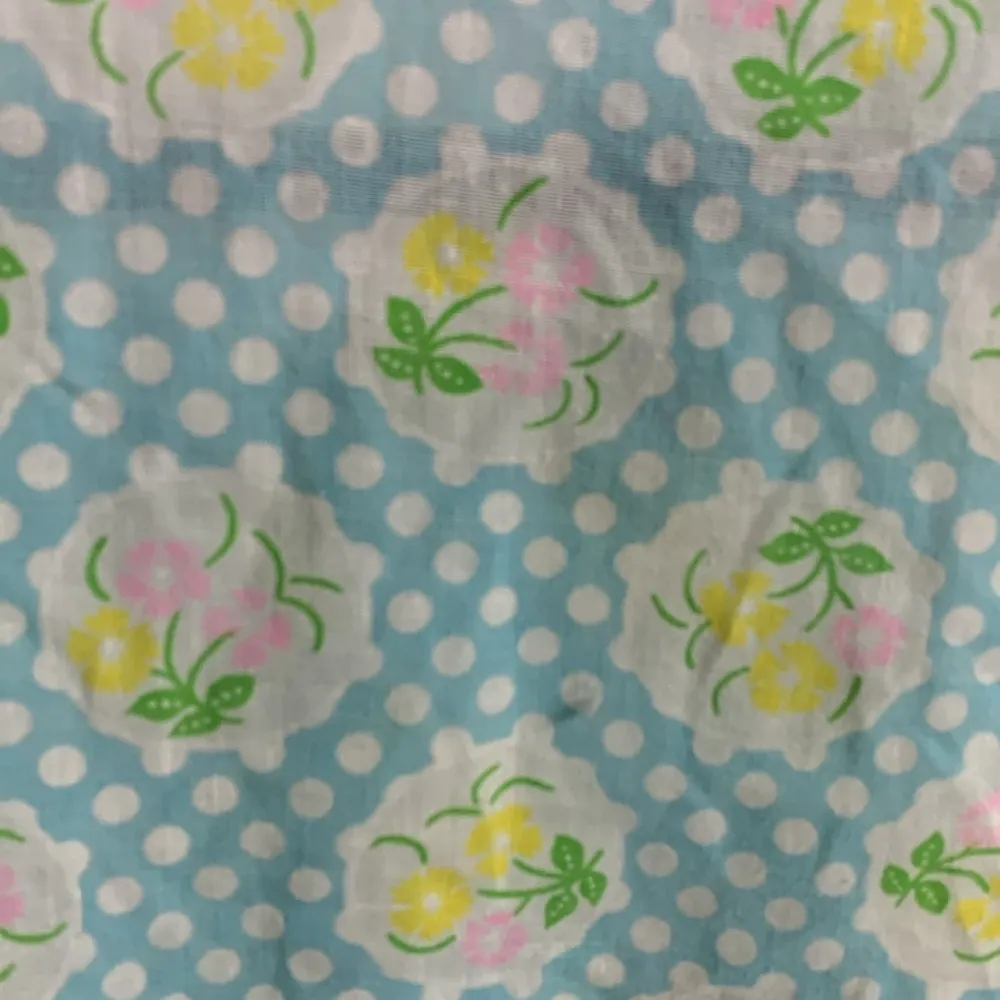 Vintage Snap Close House Dress Robe Size L Blue Size L - Image 4