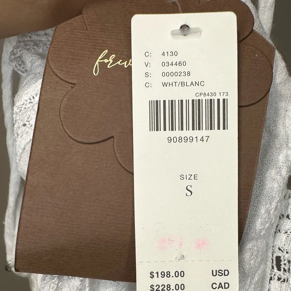 Anthropologie Forever That Girl Sleeveless Lace Cottage Peasant Boho Midi Dress - Image 9