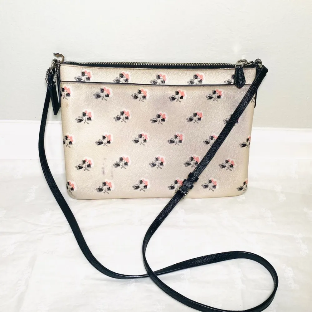 Coach Canvas Crossbody Bag With Floral Print - Image 2
