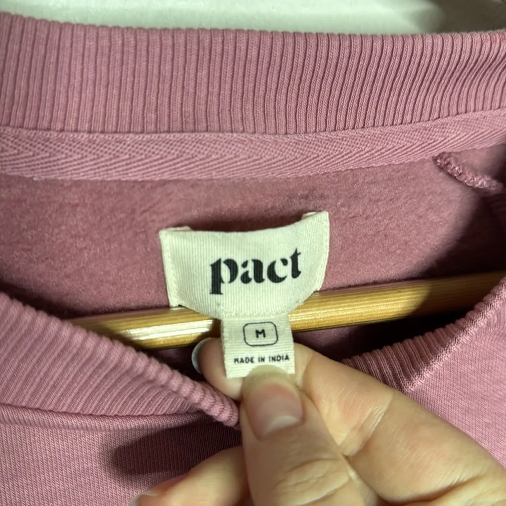Pact Organic Cotton Sweatshirt Dress in Desert Rose brushed on inside Size M - Image 5