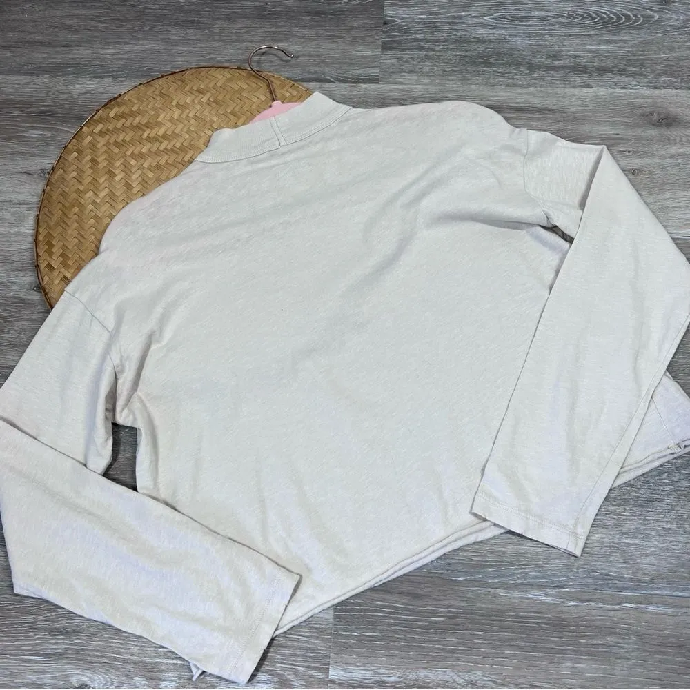 Aerie burning up graphic mock neck‎ long sleeve top - Image 4