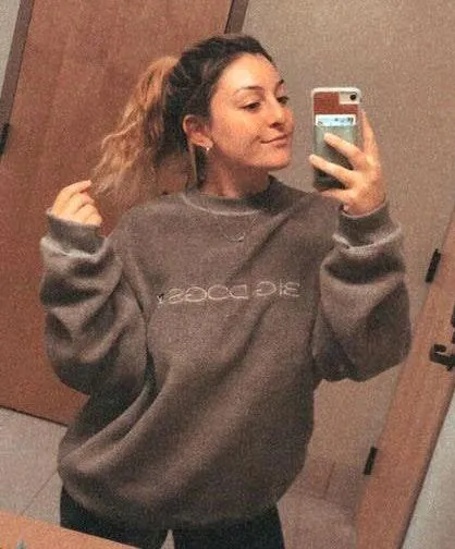 VINTAGE Crewneck Sweatshirt Tan Size M - Image 3