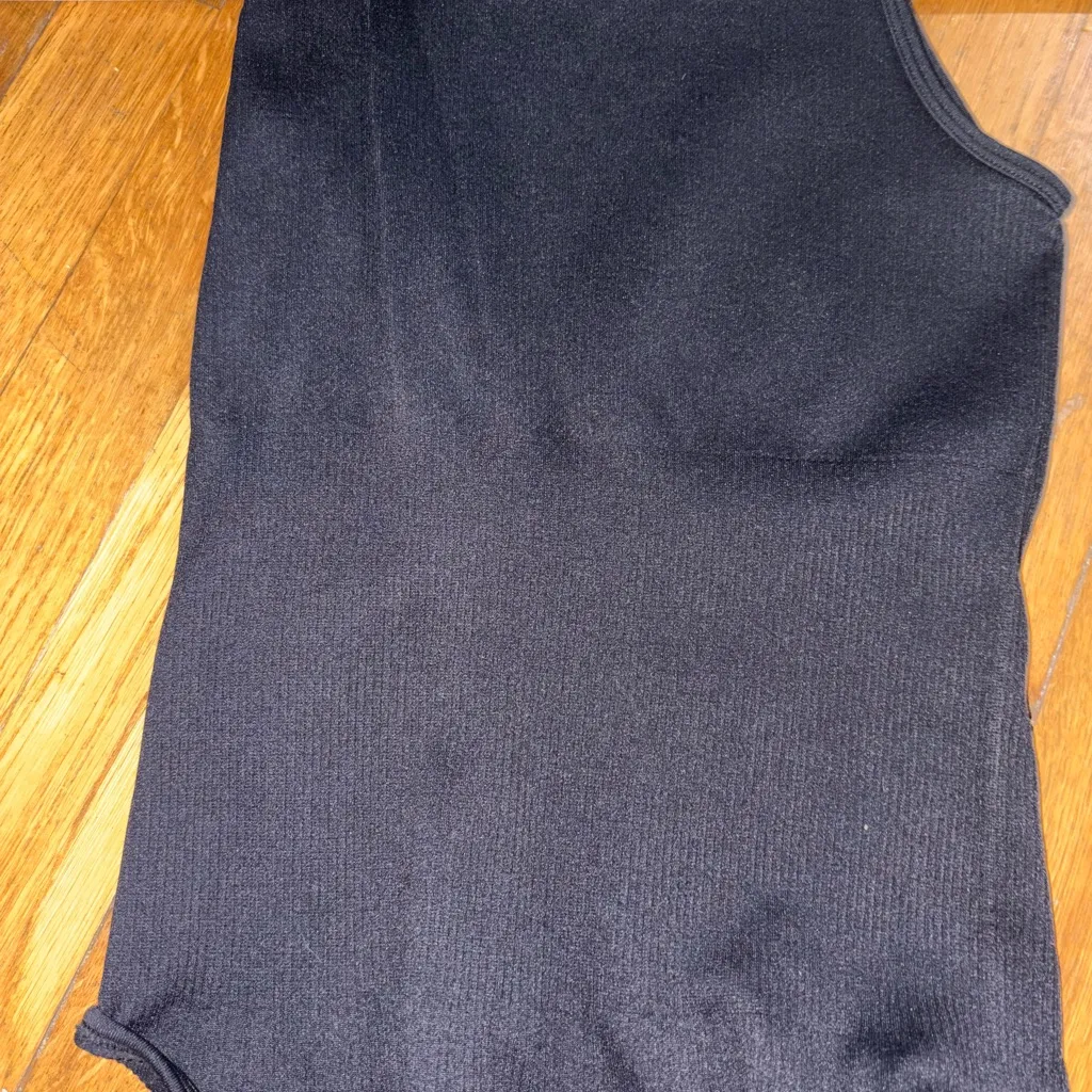 High neck black ripped bodysuit - Image 2