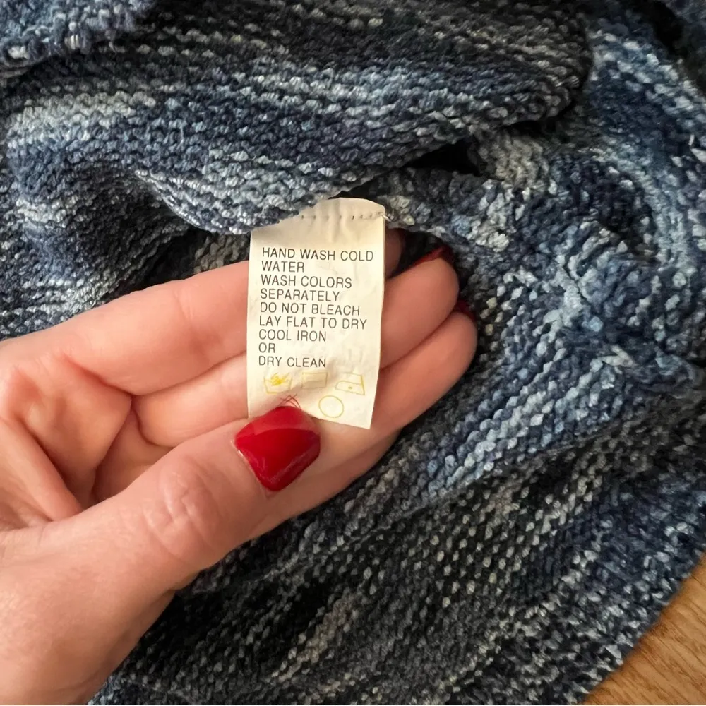 Vintage Blast Silk Blend Sweater Knit Top Short Sleeve Women’s Size 2X Plus Size Blue - Image 5