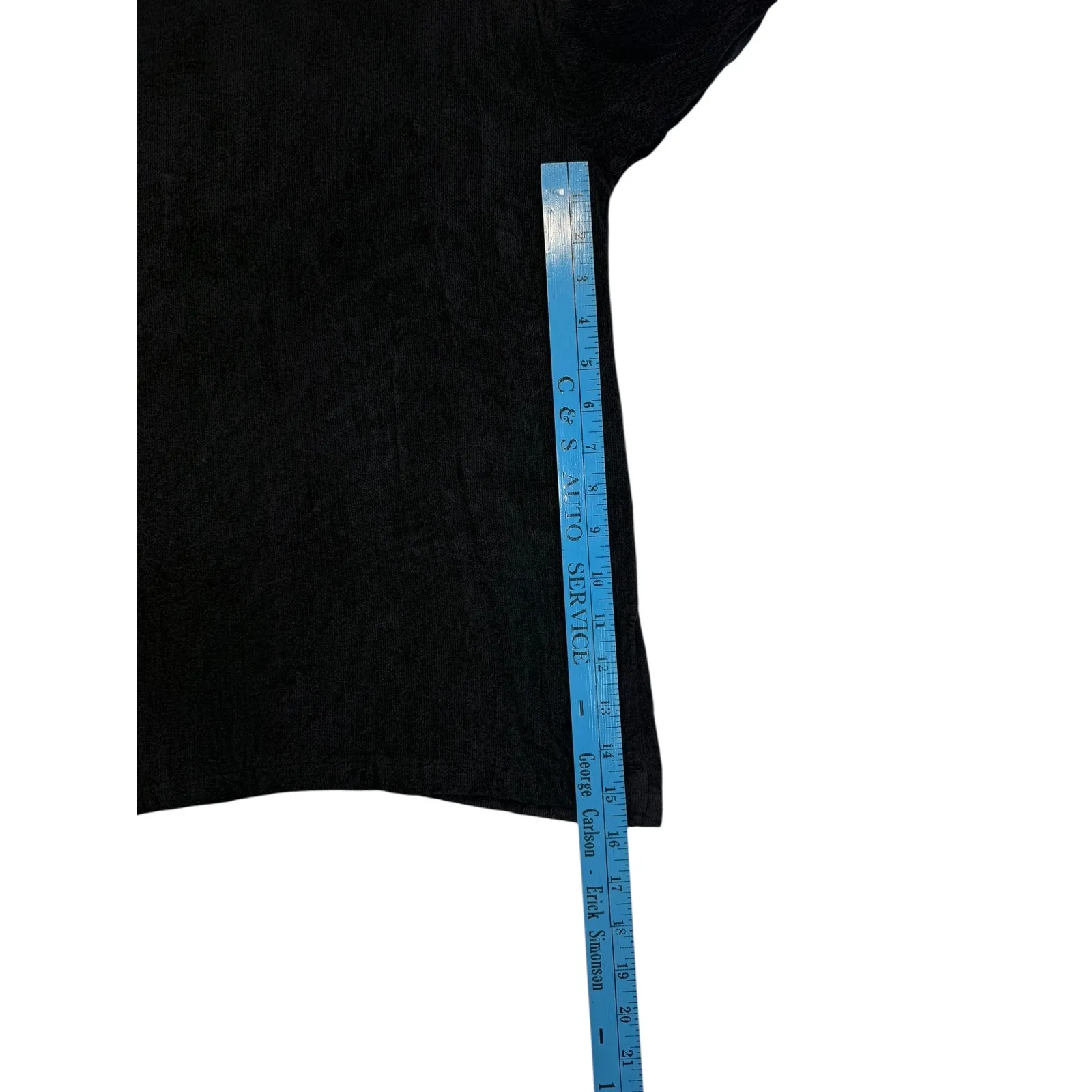 EILEEN FISHER Black Textured Long Sleeve Relaxed Fit Top Women's M - Image 7