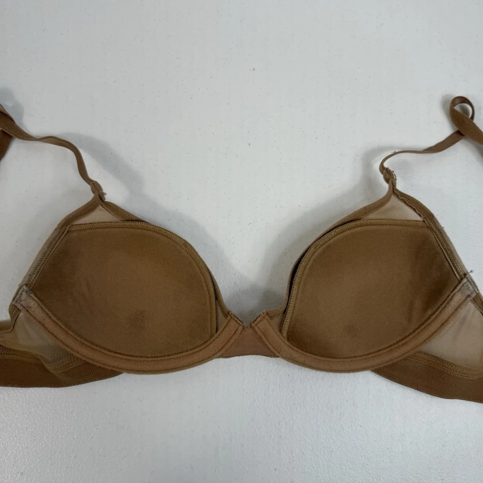 Pepper 32A Bra Mesh All You Comfort Normcore Everyday Lightly Lined Underwire Brown Size undefined - Image 9