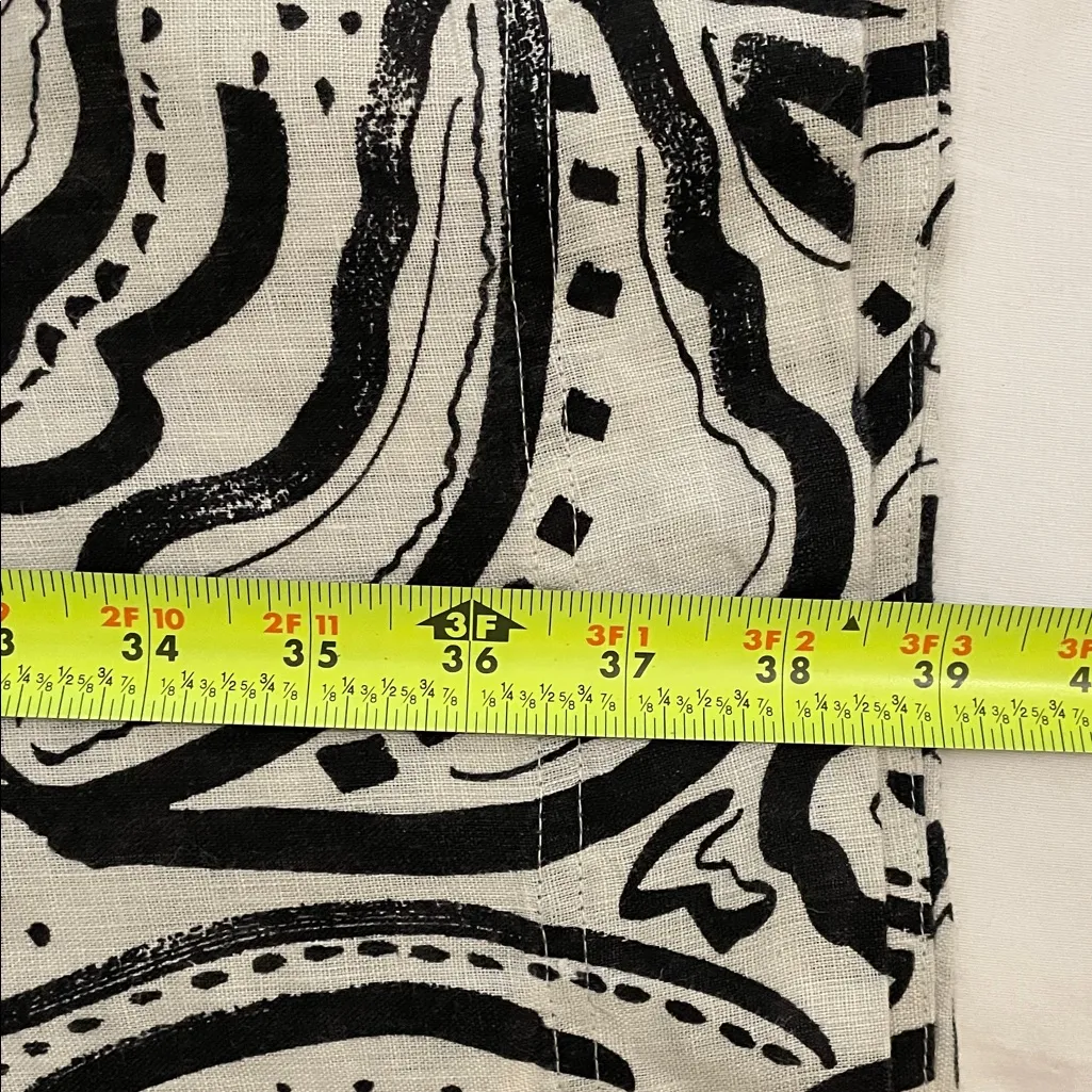 C&C California Linen Black & White Floral Pullover Dress Womens Size 3X - Image 8