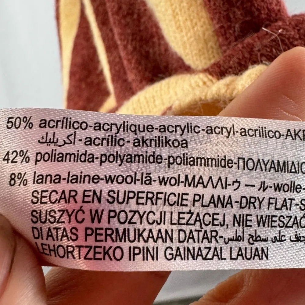 Zara Wool Blend Long Sleeve‎ Mini Dress in Brown Zebra Size Small - Image 6