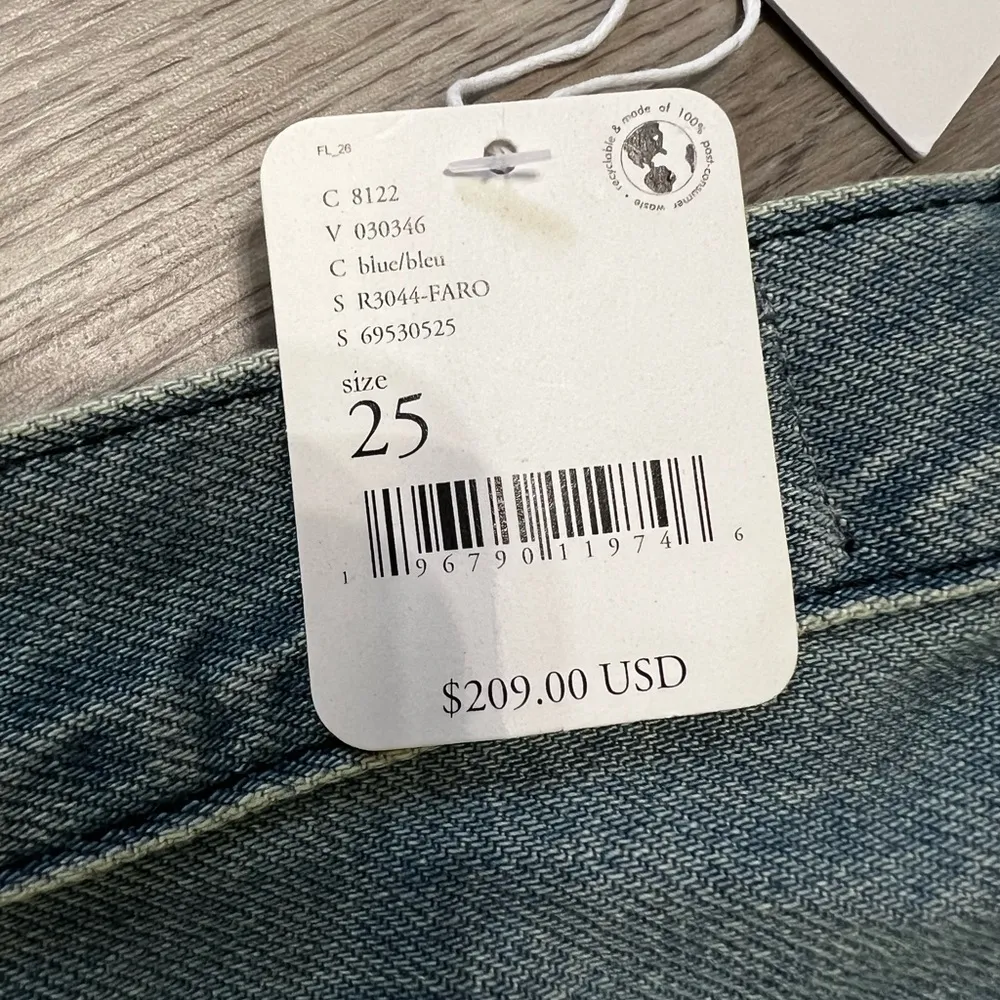 Sandrine Rose X Free People Straight Leg Indigo Blue Jeans Women's Sz 25 NWT - Image 8