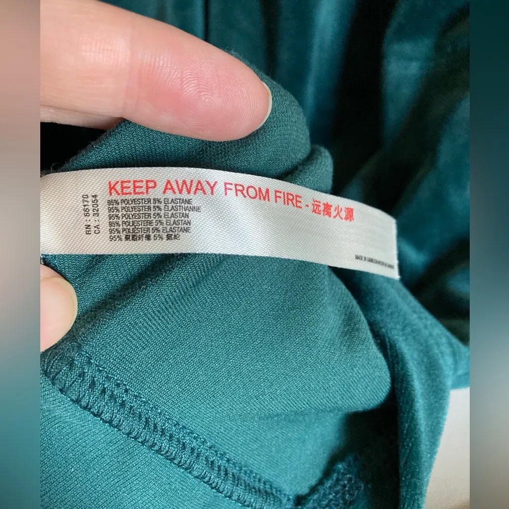 Anthropologie Saturday Sunday Forest Green Rosalind Velvet Tunic Dress #Br - Image 8