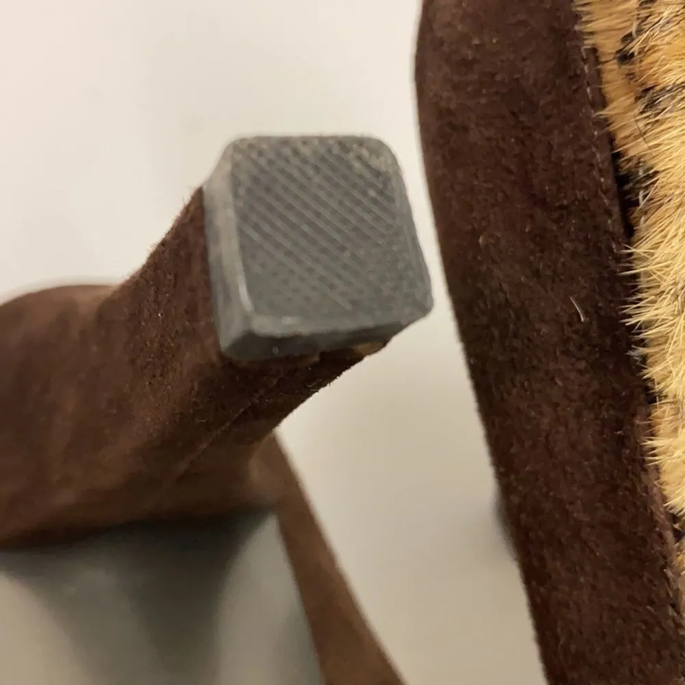 CHARLES DAVID LEOPARD 🐆 PRINT PLATFORM HEELS SIZE 8 A11 - Image 10