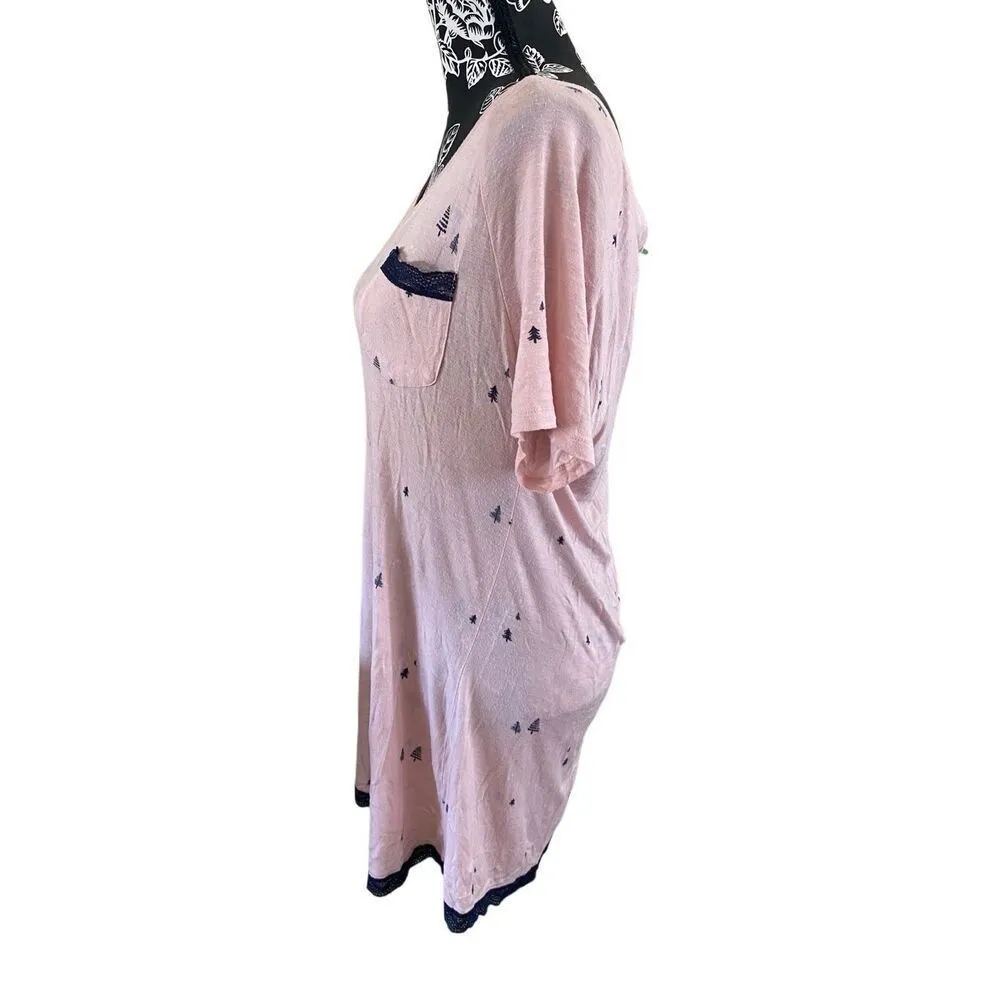 Flawed Honeydew Lounge Sleep T Shirt Sleepwear Pajamas Green - Image 3