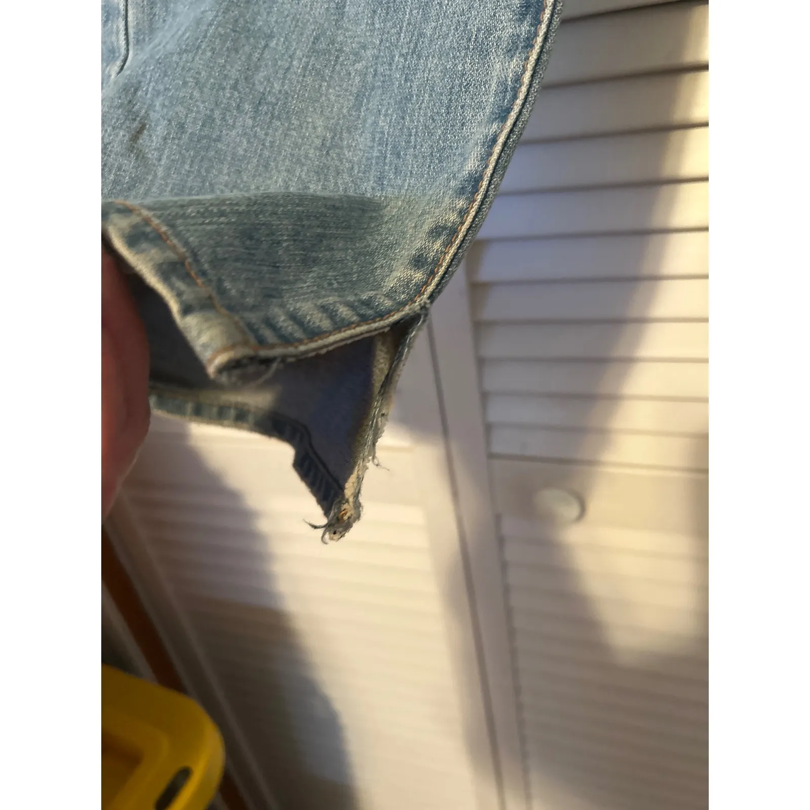 Vintage Old Navy Boy Cut Light Wash Denim Jeans Women Sz 4 Ultra Low Waist 2005 - Image 2