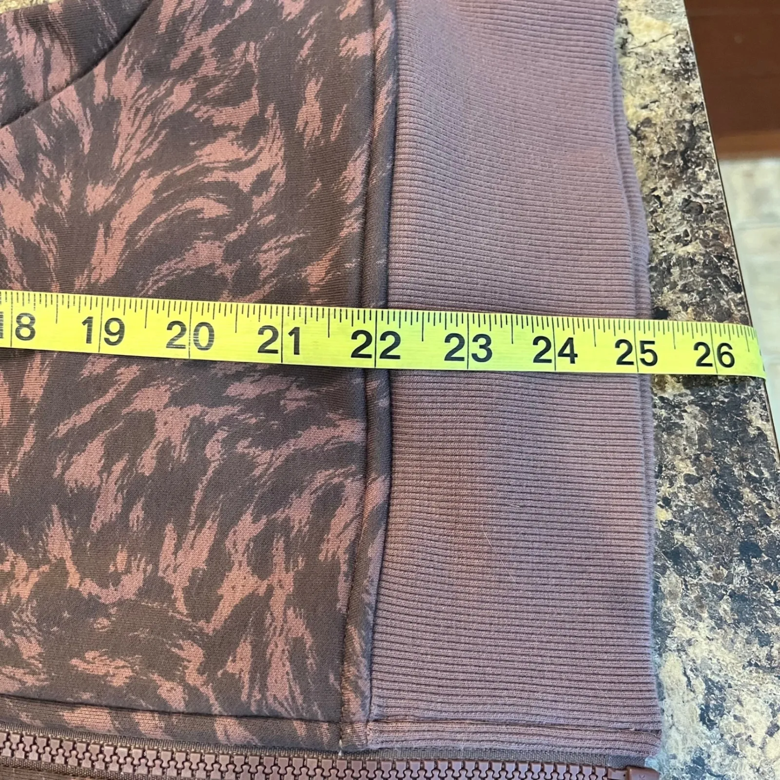 Athleta Size Small Triumph Full Zip Hoodie Smoked Mauve Pink Athleisure Cozy - Image 14