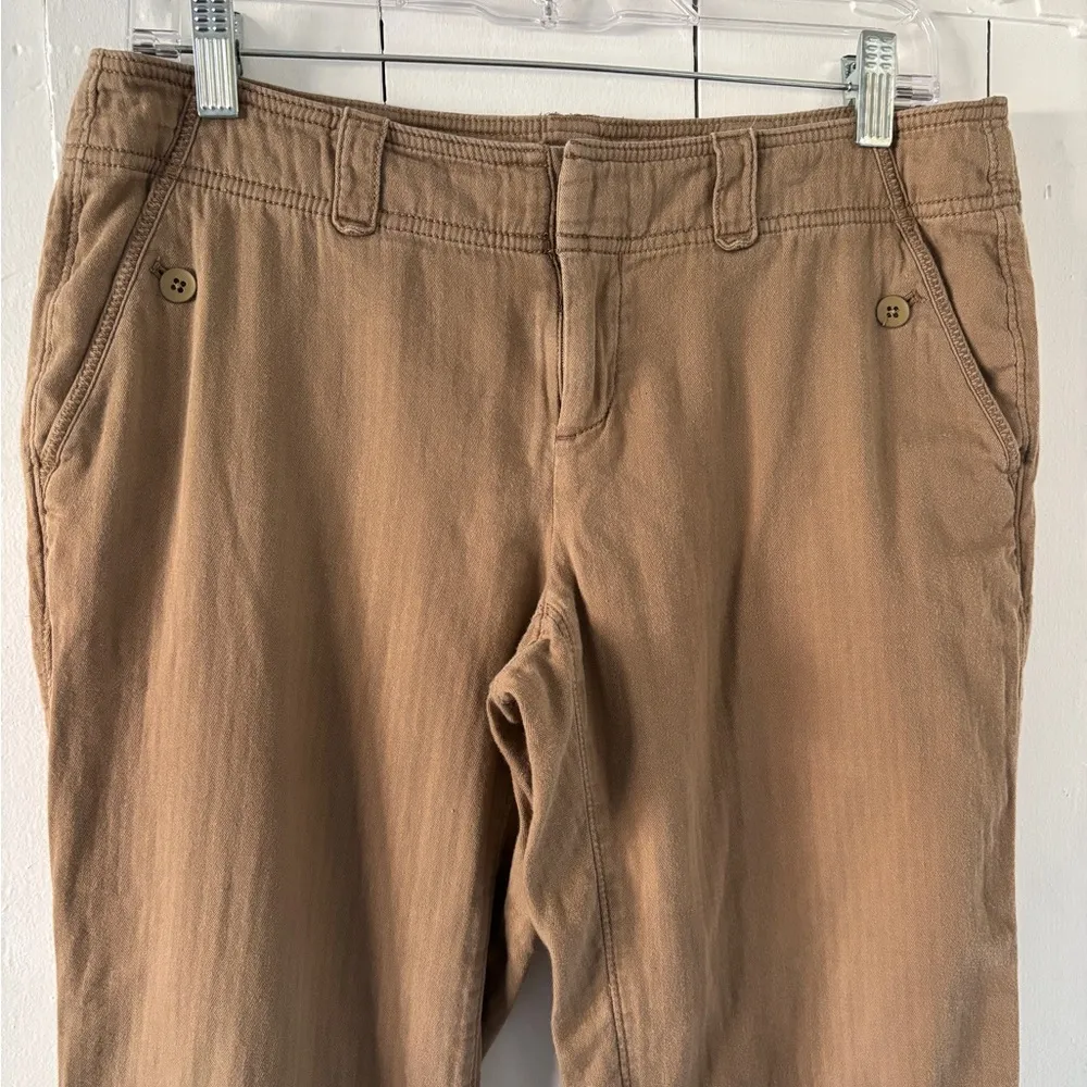 LOFT Gauze Cropped Pants Size 4 - Image 2