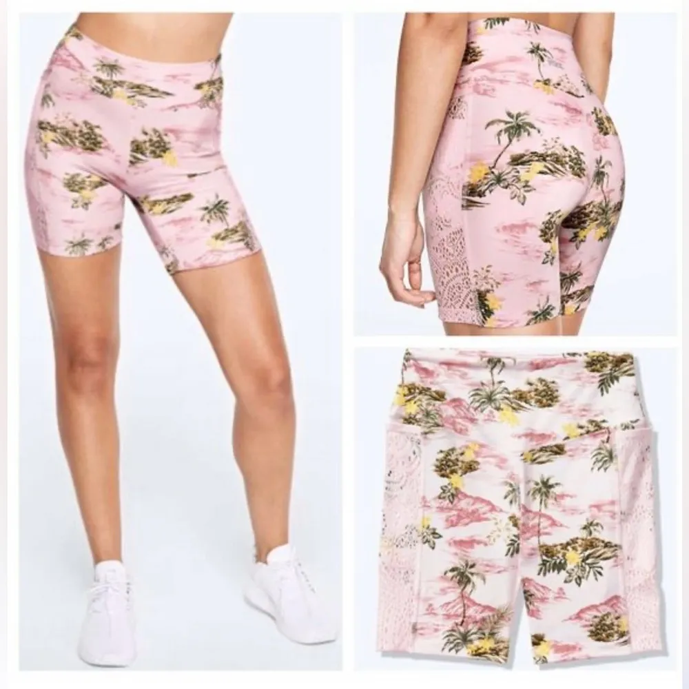 Victoria Secret Tropical Print Pink Shorts Size L - Image 2
