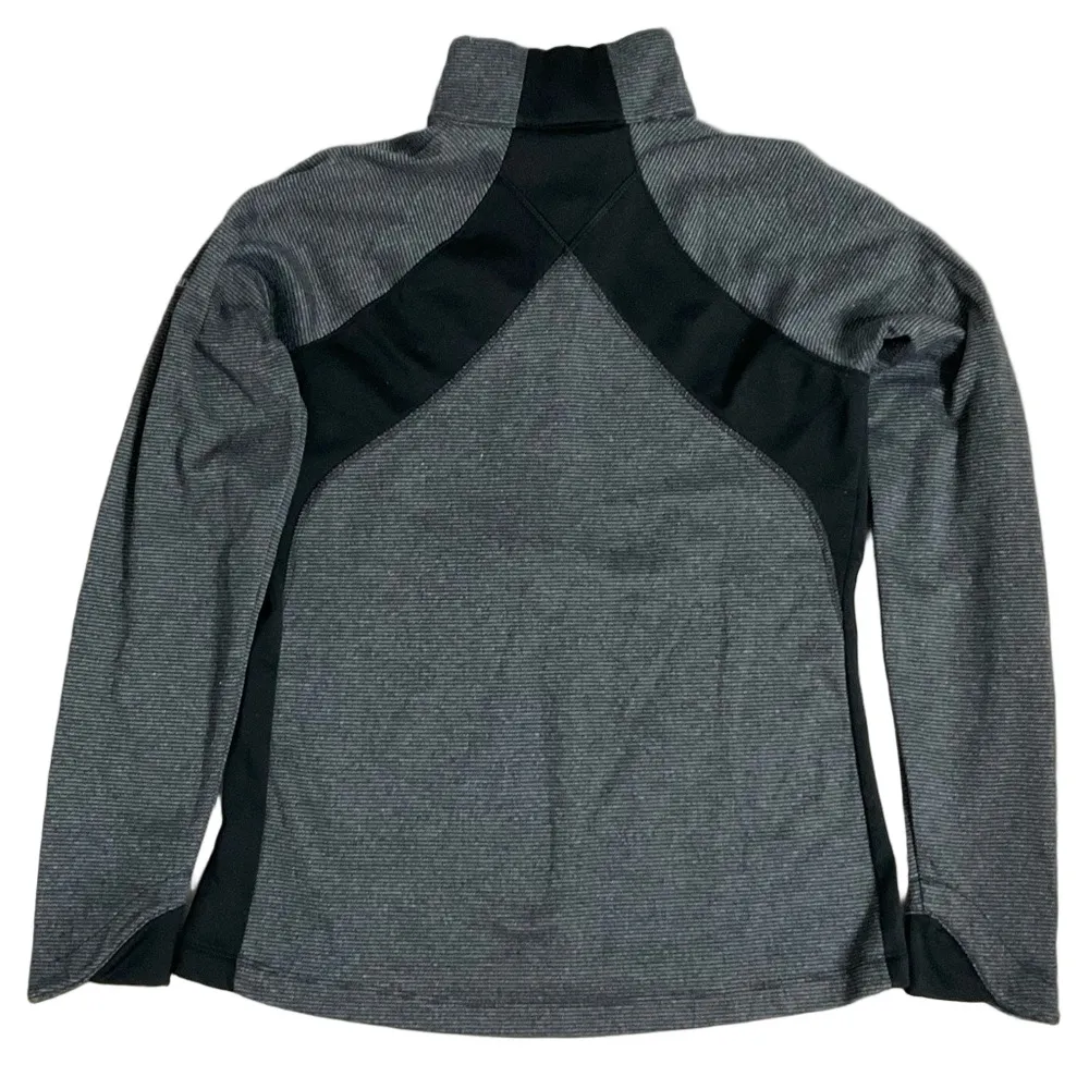 Columbia Women’s Black & Gray Long Sleeve 1/2 Zip Pullover Jacket Size Medium - Image 2
