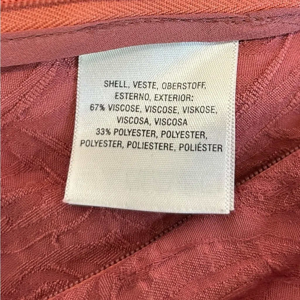 Anthropologie‎ EttTwa Aubade Mauve Tie Waist High Rise Textured Cropped Pants 4 - Image 8