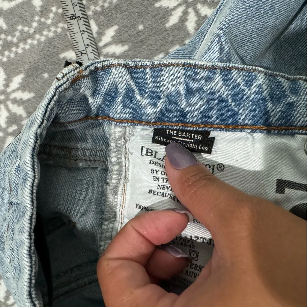 BlankNyc x Free People The Baxter Ribcage High Rise Straight Leg Jeans Size‎ 25 - Image 9