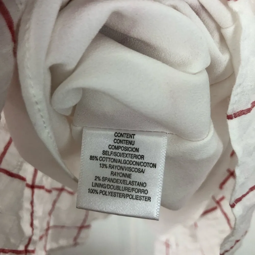 Wayf Josie Red White Checker Wrap Dress Sleeveless Belted Casual Summer XS Mini - Image 8