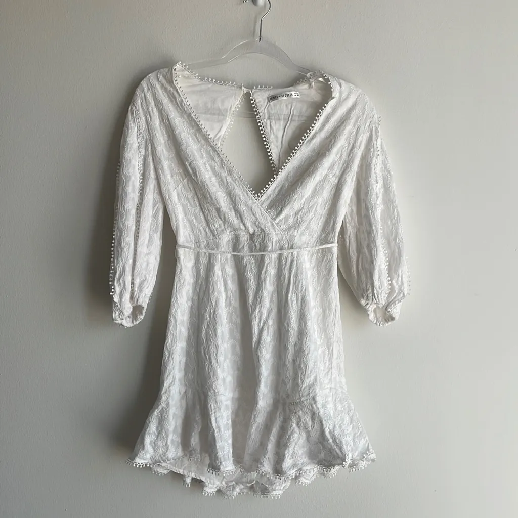 REVOLVE White Embroidered Dress - Image 2