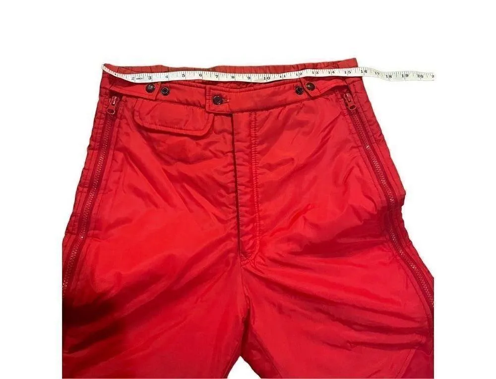 Obermeyer Vintage Red Ladies Warm-Up retro ski pants size 12 - Image 8