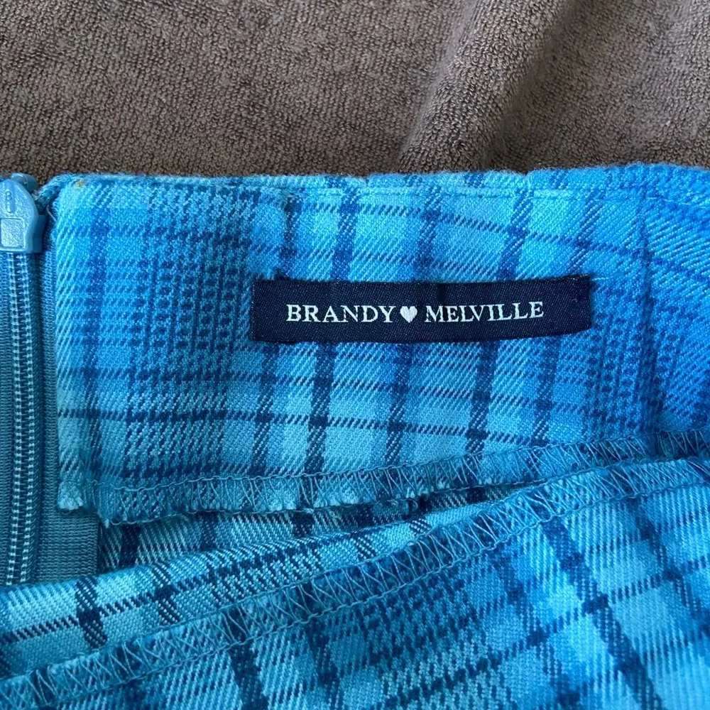 NWOT | Brandy Melville women’s Cara blue plaid skirt —‎ 22.5” waist - Image 8