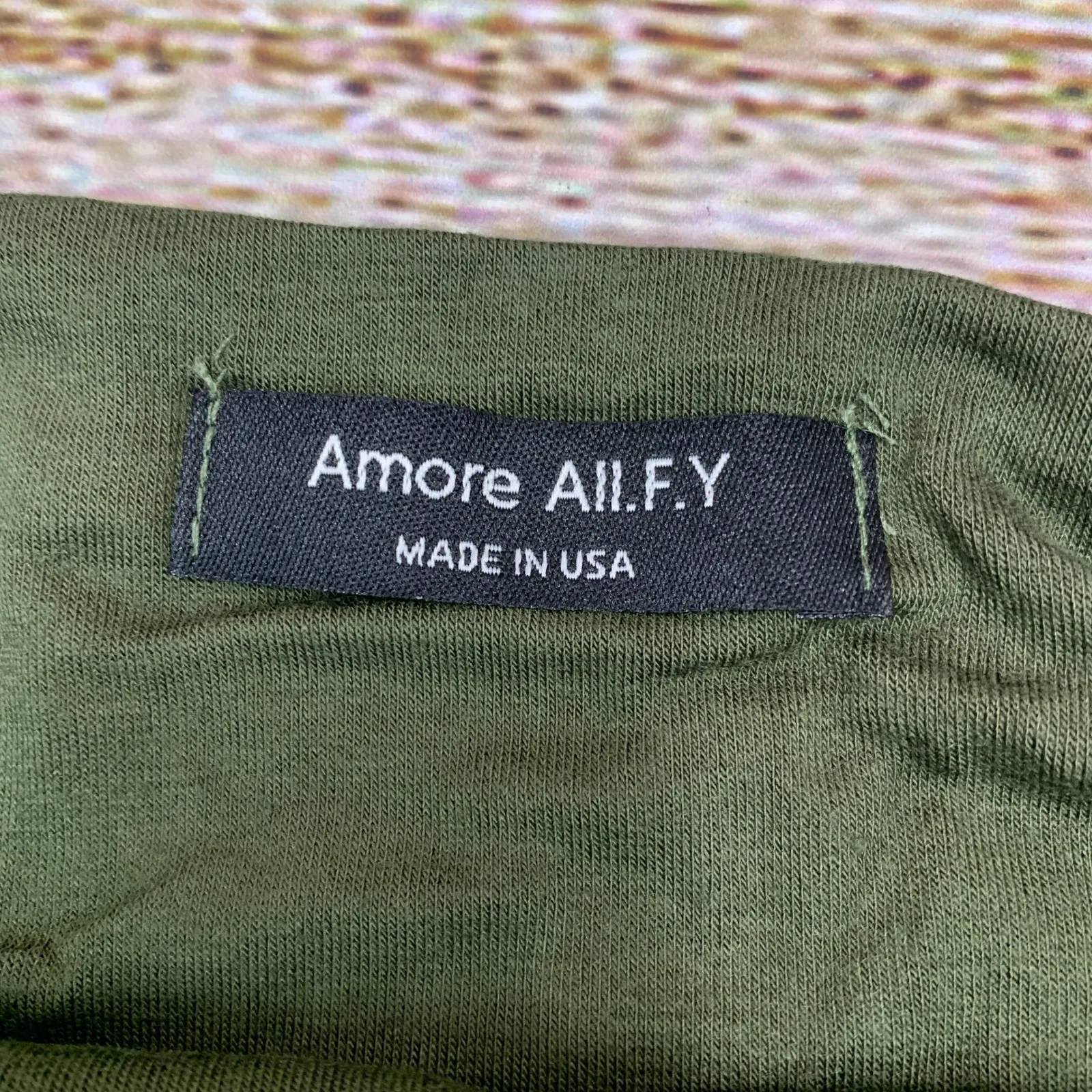 AMORE ALLFY Women's Olive Green Short Sleeve‎ Slim Fit Midi Dress 2X Large Size XXL - Image 6
