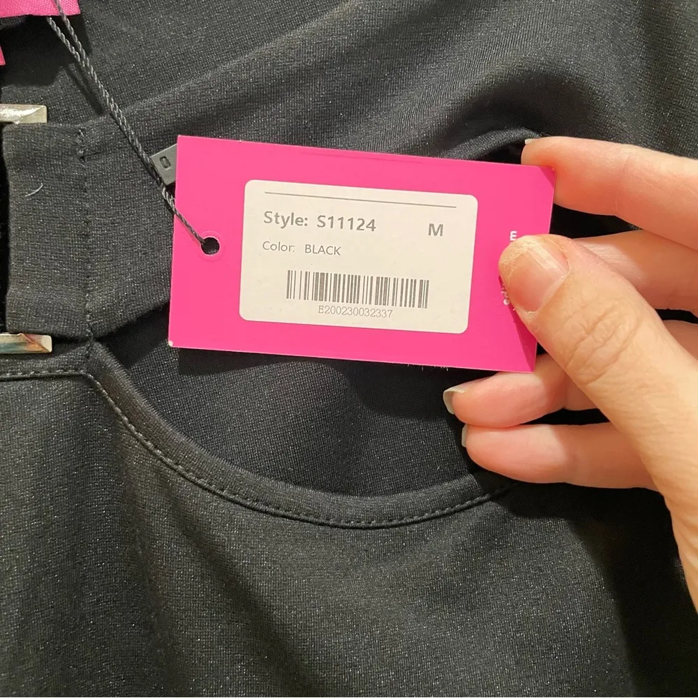 Edikted Soph Buckle Flare Pants Black Size Medium - Image 6