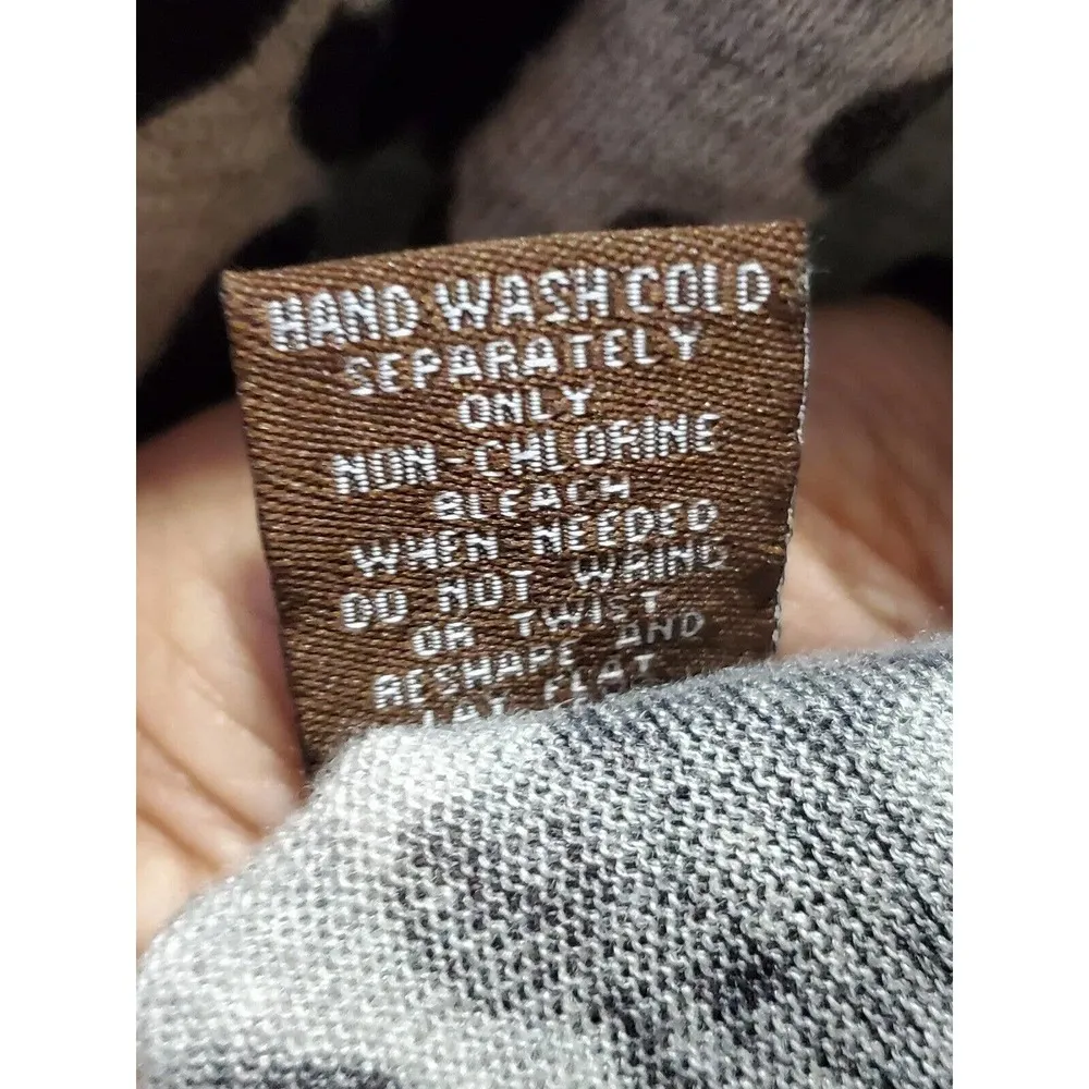 Adrienne Vittadini Gray Wool Sequin Round Neck Long Sleeve Pullover Sweater L - Image 11