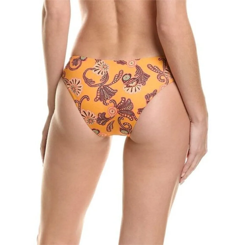 💕A.L.C.💕 Margot Bikini Bottom ~ Orange Abstract Paisey Multi-Color Large L NWT - Image 2