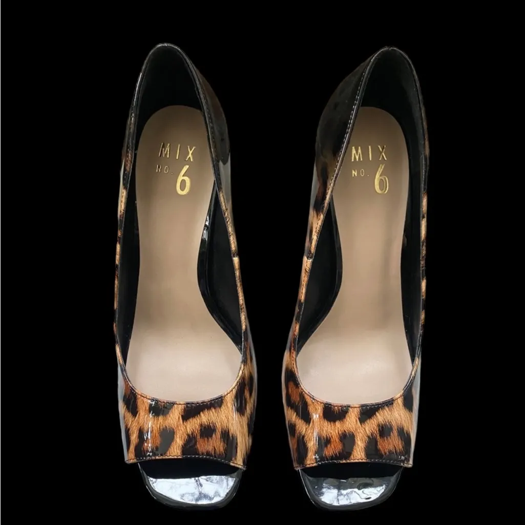 Mix N0 6 New Without Tags Animal Print High Heels Size 10M‎ - Image 5