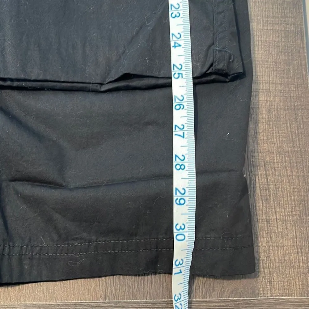 Liz Claiborne Womens Straight Pants Tab Roll Hiking Outdoor Cotton Black Size‎ 8 - Image 8