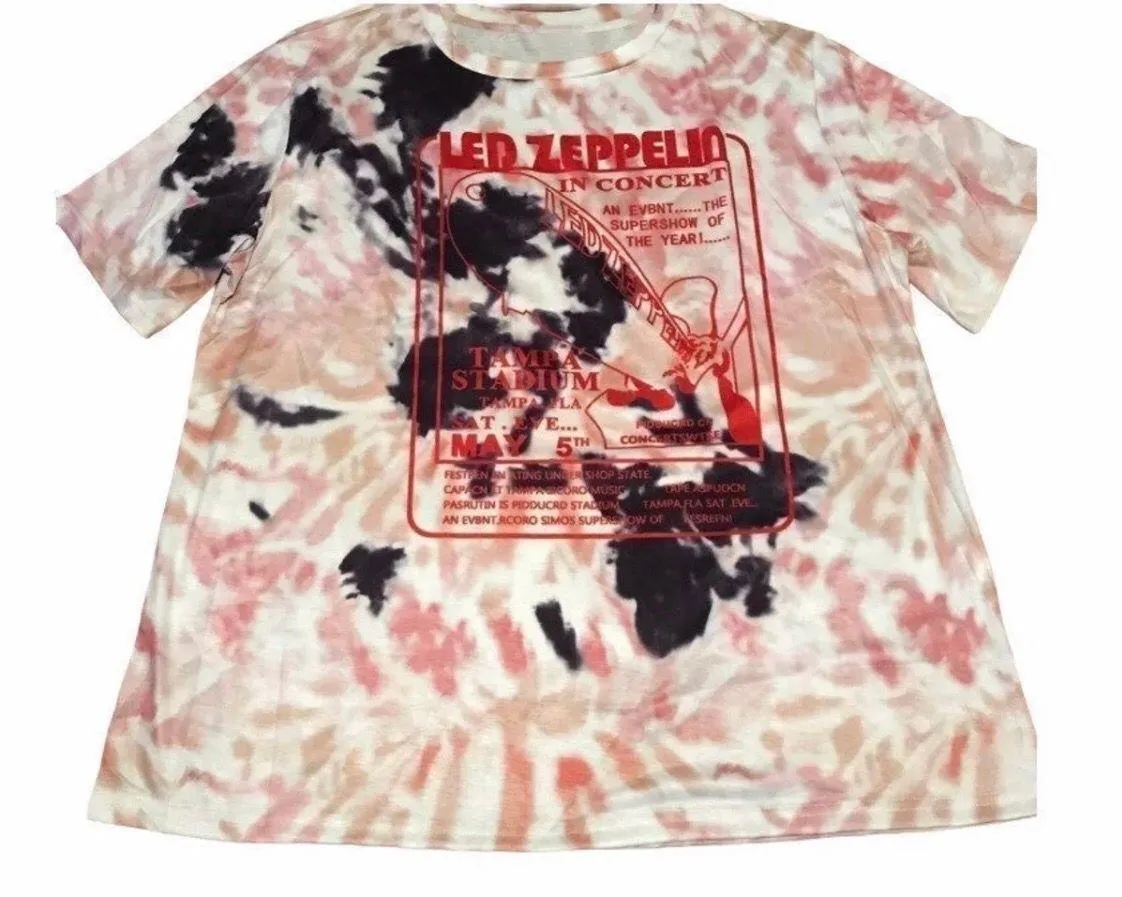 NEW Led Zeppelin Tie Dye T - Image 7