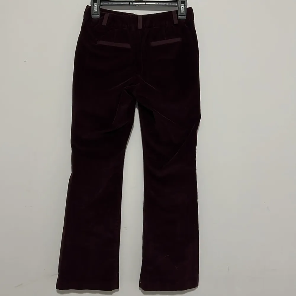 Banana Republic The Martin Fit Corduroy Pants Burgundy Size 0 EUC - Image 6