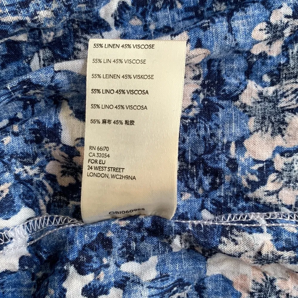 Free People Blue Floral Mini Dress - Image 10