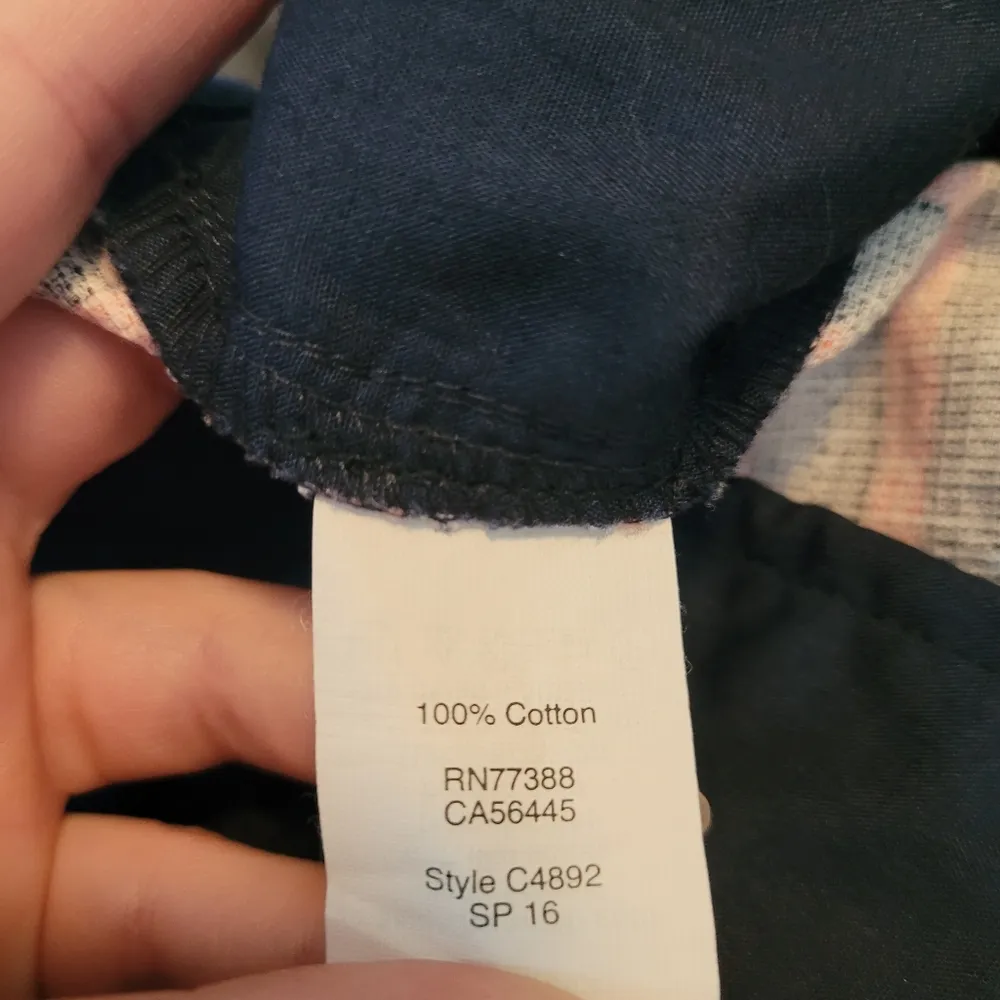 J. Crew Factory Navy and Coral Striped Shorts Pink Size 4 - Image 8