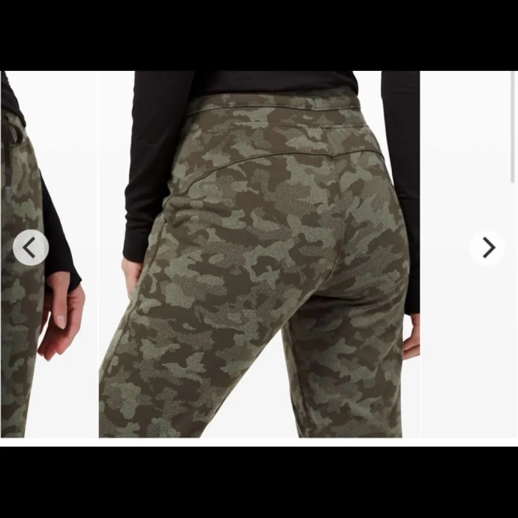 Lululemon Ready to Rulu Jogger in Heritage Camo Dark Olive Green Twill - Image 4