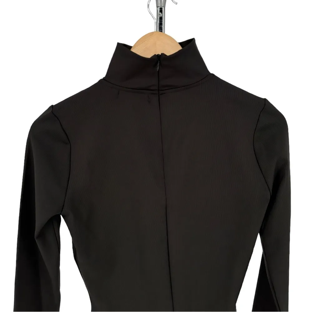 n:Philanthropy Catello Top in Black Mock Neck Choker Cutout Ribbed sz Small NWT - Image 6