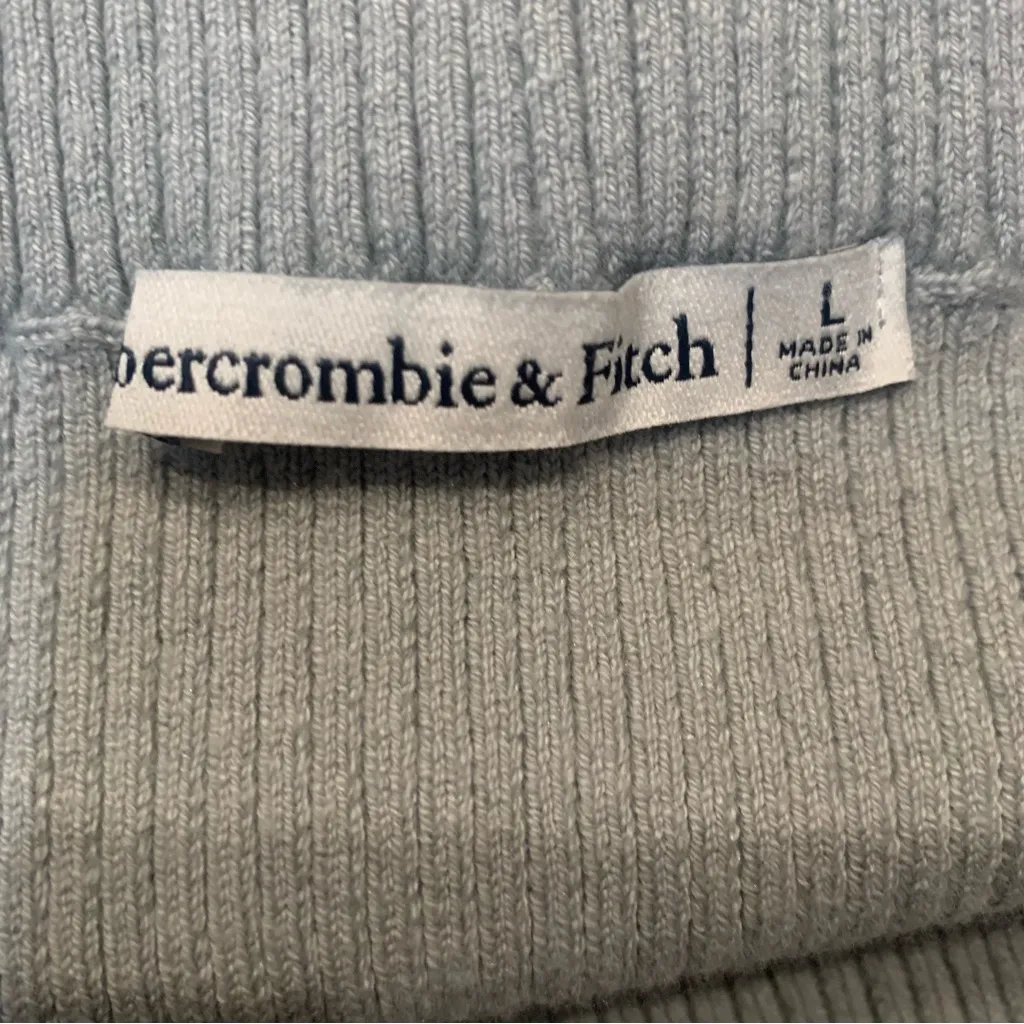 • Abercrombie ribbed sweater midi skirt sage green large - Image 6