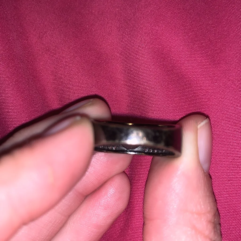 Gorgeous Simulated Opal Bejeweled Statement Ring Black - Image 3