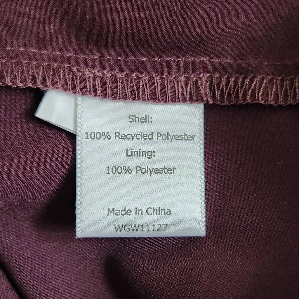 41 Hawthorn Burgundy Floral Peasant Blouse Size XS Oxblood Floral Boho Top Red - Image 7