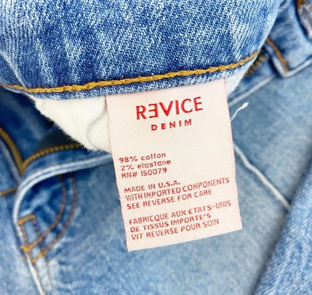 Revice Venus High Rise Cropped Star Jeans: Light Year Wash - Image 17