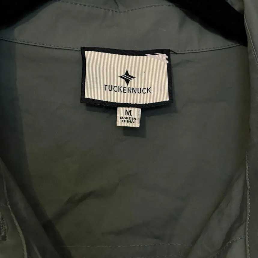 Tuckernuck 100% Cotton Green Nala Short Sleeve Shirt Mini Dress Size Medium - Image 4