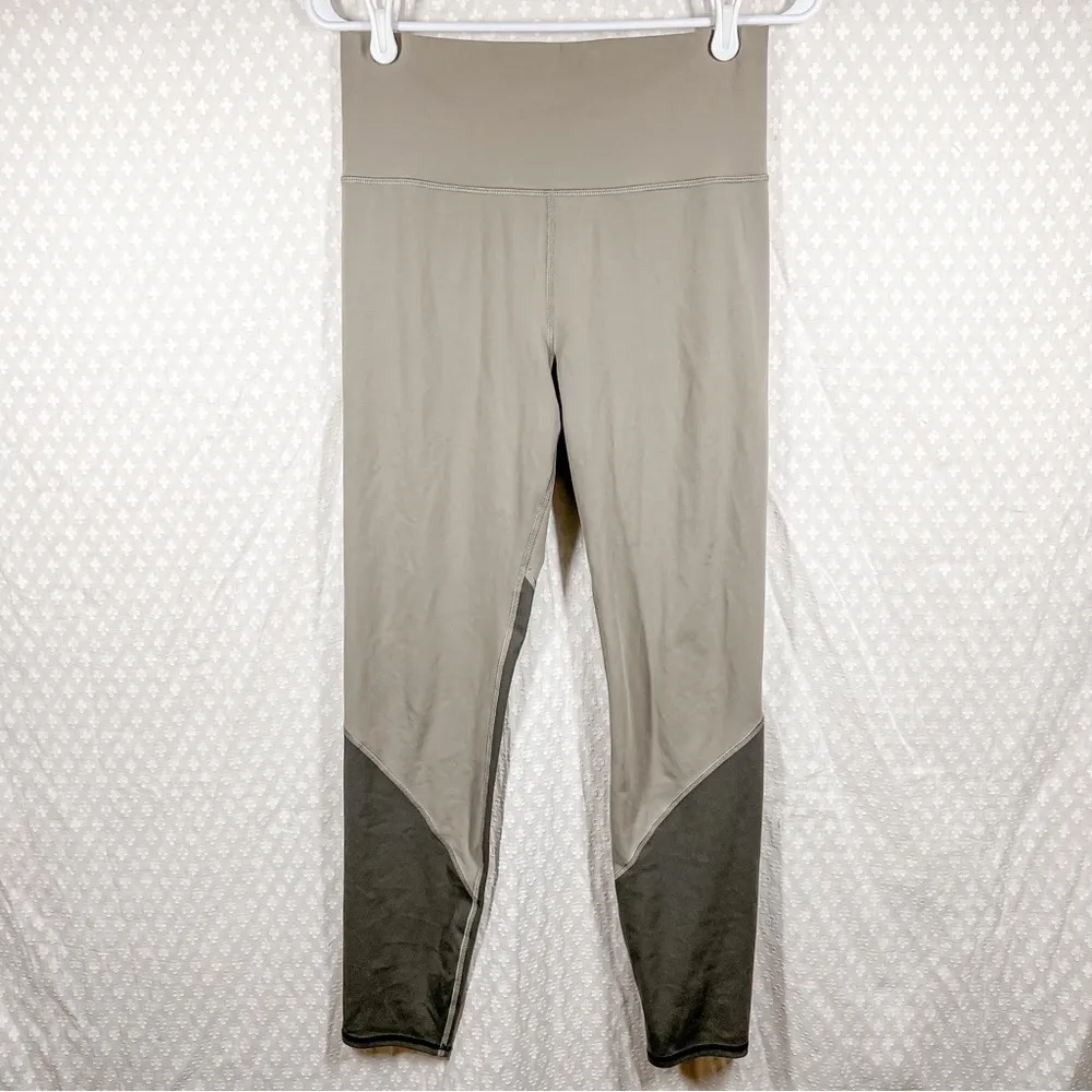 Vuori‎ Tan Grey Studio Color Block High Rise Leggings - Image 2
