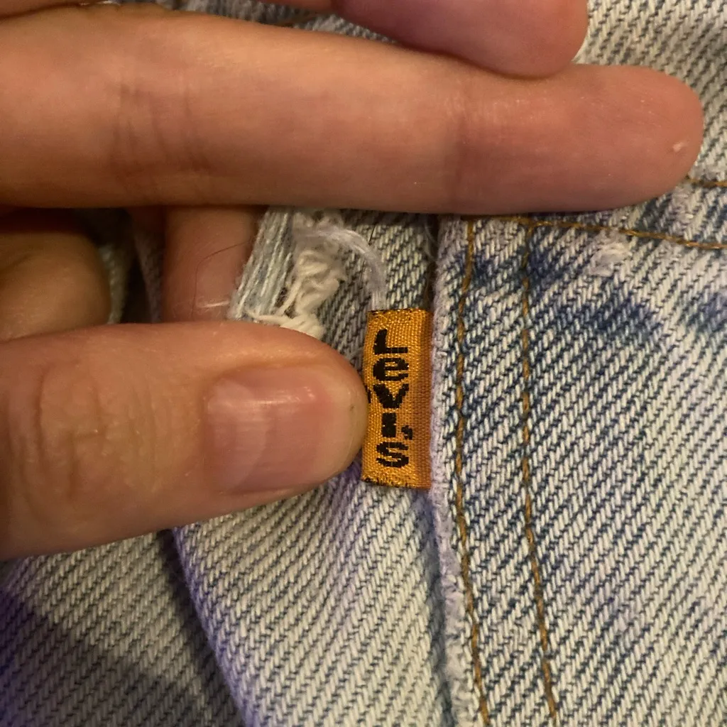 Vintage 90s Orange Tab Distressed Levi’s 550 Jeans Size 36 X 32 Relaxed Fit - Image 9