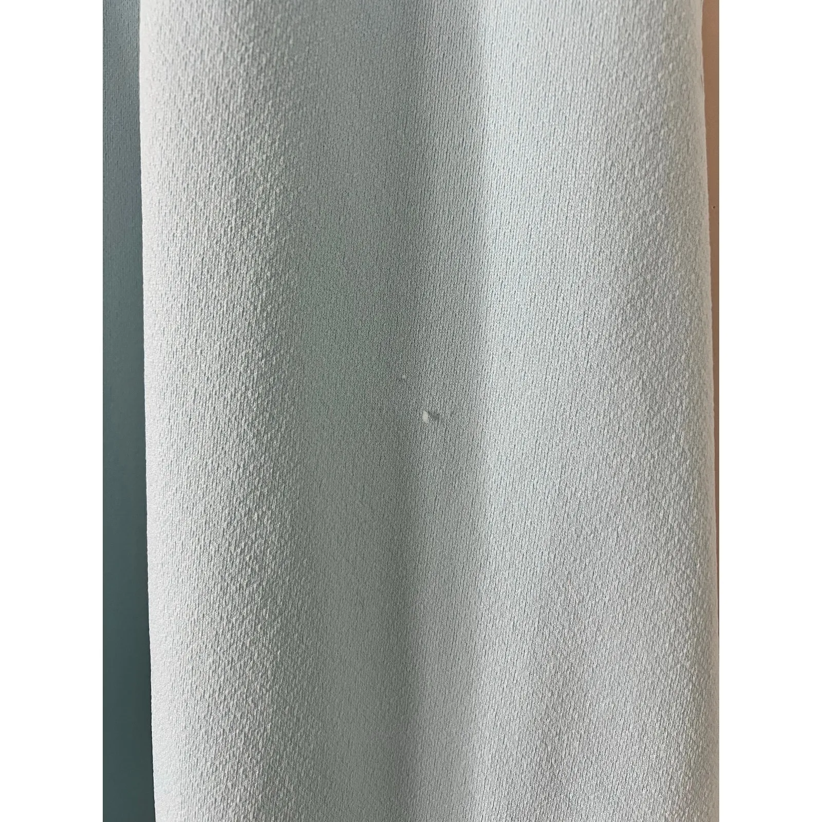 Vintage 1960s 1970s Turquoise Princess Maxi Dress Empire Waist Ruffle Blue Size M - Image 3