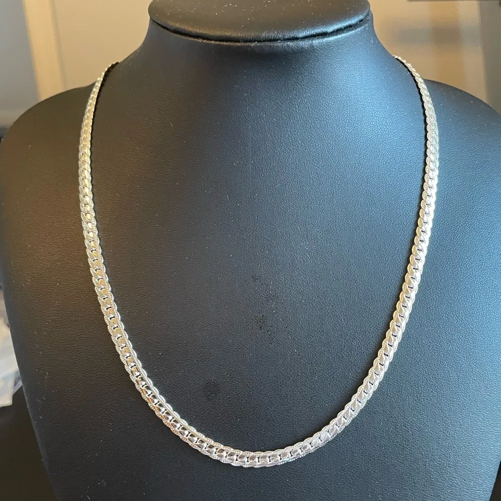 20 inches S925 sterling silver necklace chain - Image 4